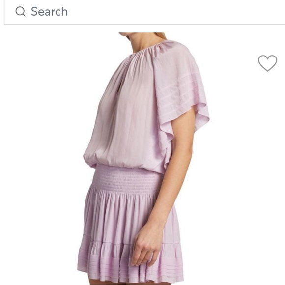 RAMY BROOK
Jane Short-Sleeve Smocked
Minidress  Lavender Size S Gorgeous on!! - Picture 3 of 15